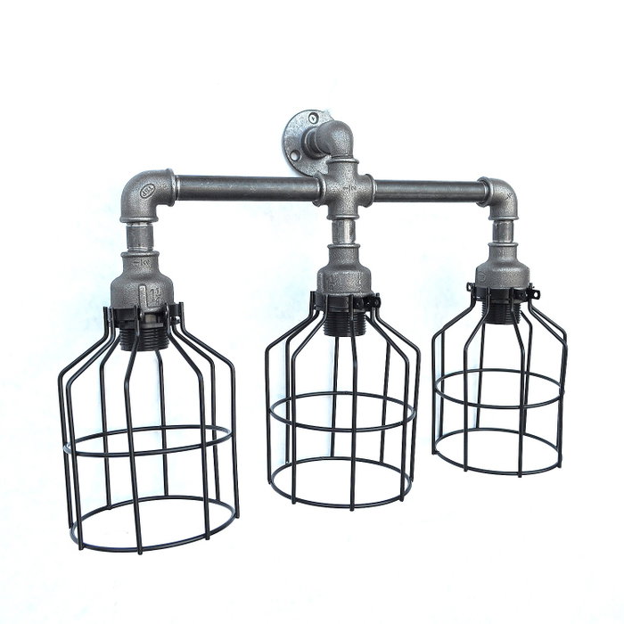 Opviq Lámpara de pared Industrial en Hierro Negro